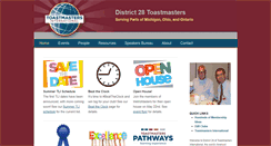 Desktop Screenshot of d28toastmasters.org